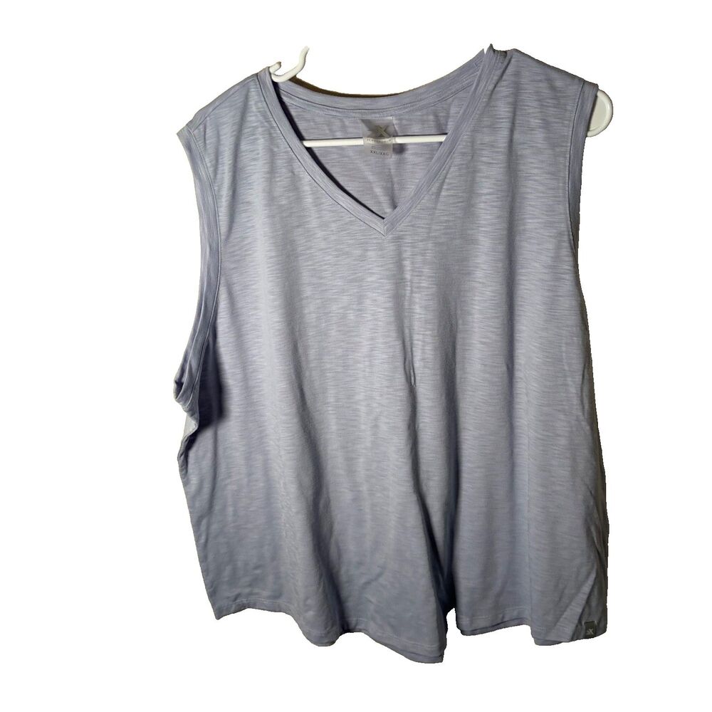 Zeroxposur Tank Top Women's XXL V-Neck Cap Sleeve Athletic Purple Shirt